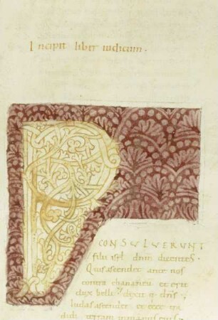 Bernward-Bibel — Schriftseite mit Initiale, Folio fol. 116v