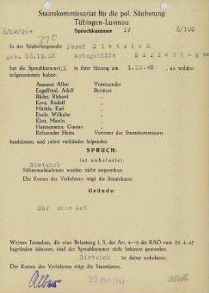 Dietrich, Josef