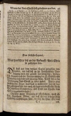Das sechste Capitel. - Das zehende Capitel.