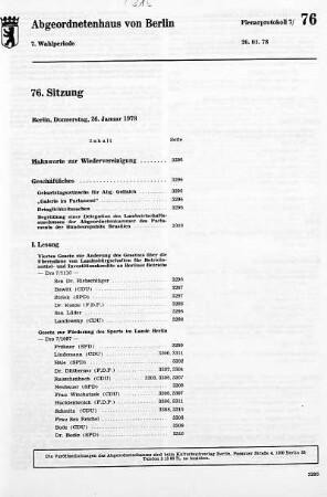 Nr. 76, 26. Januar 1978