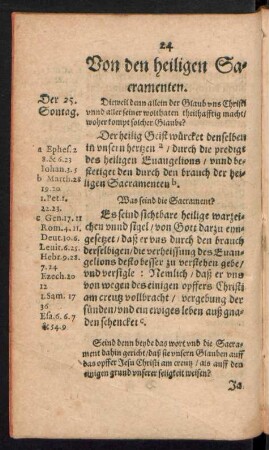 Vn den heiligen Sacramenten.