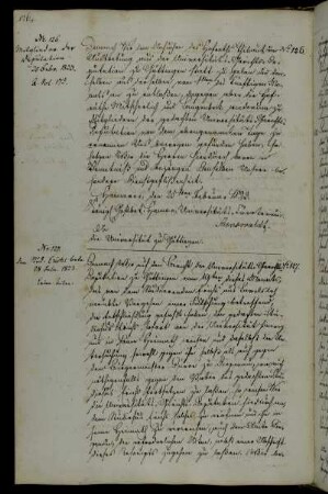 Dispensierung des Professors Thibaut von er Universitätsgerichtsdeputation und Aufnahme der Professoren Mitscherlich und Langenbrek.