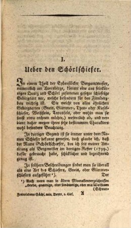 Beyträge zur mineralogischen Kenntniß von Sachsen, 2