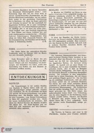 Entdeckungen
