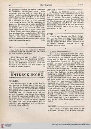 Entdeckungen