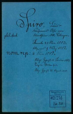Louis Spiro (1865-1941)