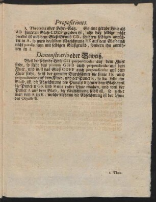 Demonstratio oder Beweiß