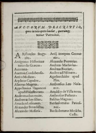 Auctorum Descriptio,