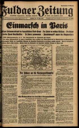 Ausgabe vom Freitag, den 14. Juni 1940.