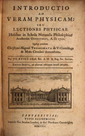 Introductio ad veram Physicam