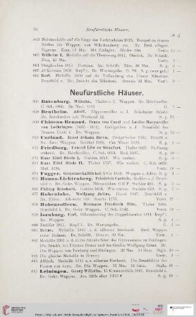 Neufürstliche Häuser (Nr. 867 - 948)