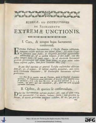 De Sacramento Extremae Unctionis.