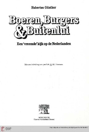 Boeren, burgers & buitenlui : een "vreemde" kijk op de Nederlanden