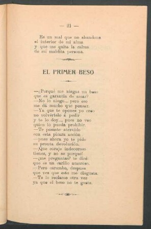 El primer beso