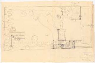 Garten Bisschop, Berlin-Wannsee: Lageplan mit Gartenplan
