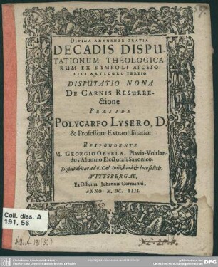 9: De carnis resurrectione