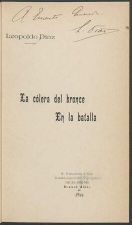 La cólera del bronce