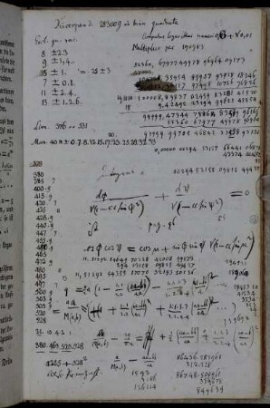 Addition elliptischer Integrale, arithmetisch-geometrisches Mittel (Werke X,1:178-179)
