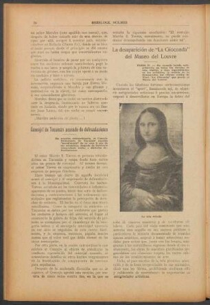 La desaparición de "La Gioconda" del Museo del Louvre