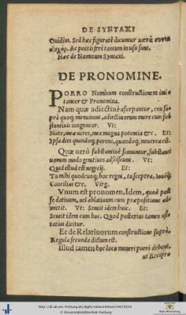 De Pronomine