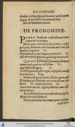 De Pronomine