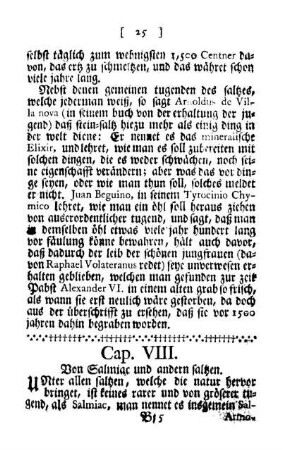 Cap. VIII. - Von Salmiac und andern saltzen