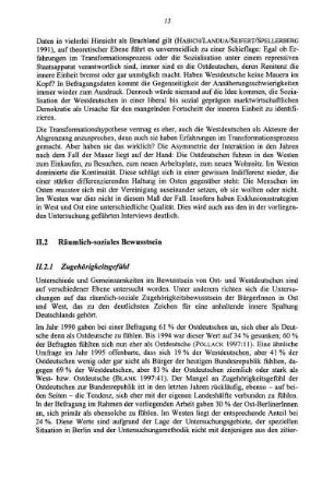 II.2 Räumlich-soziales Bewusstsein