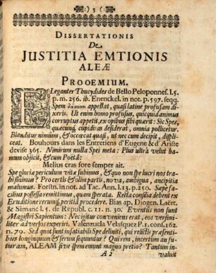 Divina Praeside Iustitia, Iustitiam Emtionis Aleae, Occasione L. 8. ff. de contr. Emt. ... in Incluta Altdorffina Pro Laurea Doctorali obtinenda Ad d. 25. August. A.C. 1685. defendet Leonhardus Baudiß Lignicens. Siles. Senator Lipsiensis