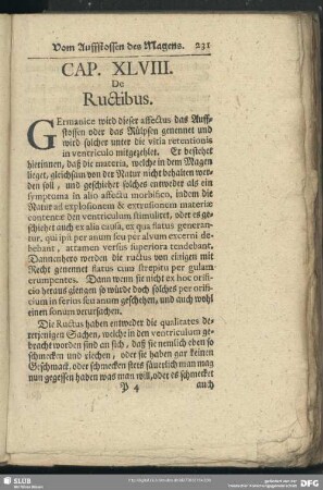 Cap. XLVIII. De Ructibus