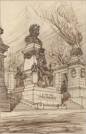 Pfann, Paul; Perspektivische Zeichnungen - Bismarck - Denkmal (Perspektive)