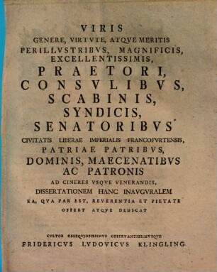 Dissertatio inauguralis de beneficio restitutionis contra rem iudicatam, quae fit brevi manu