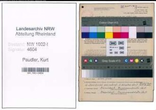 Entnazifizierung Kurt Paudler, geb. 25.03.1908 (Kaufm.Angest.)