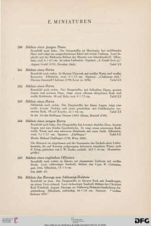 Miniaturen (Nr. 260-287)