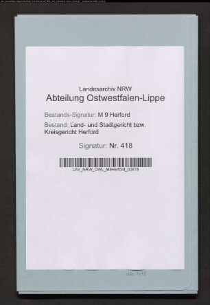 Erblasser: Stange, Franz Heinrich; Erblasser: Stange, Wilhelmine, geb. Hühnerhoff: