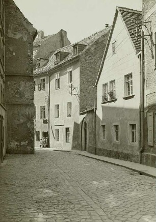 Bautzen, Am Burglehn Nr. 11 und 13, Wohnhäuser, Ansicht von Norden