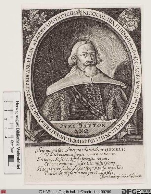 Bildnis Nicolaus Henel (1642 von Hennenfeld)