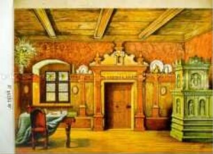 Papiertheaterdekoration Altdeutsches Zimmer
