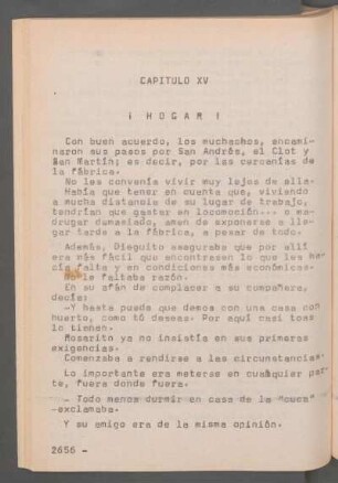 Capítulo XV - ¡Hogar!