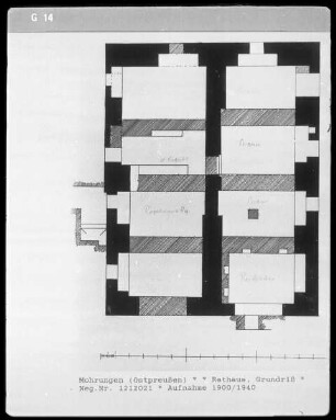 Grundriss des Rathauses
