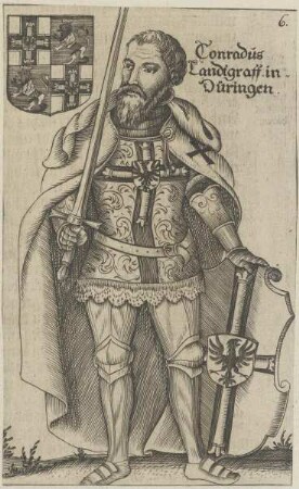Bildnis von Conradus, Landtgraff in Düringen
