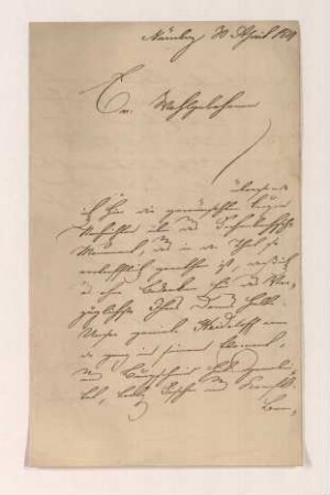 Brief von Friedrich Campe an Joseph Heller