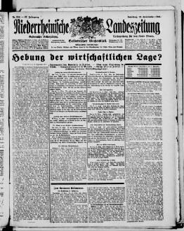 Niederrheinische Landeszeitung : Geldernsche Volkszeitung : Geldern'sches Wochenblatt : Volkszeitung für den Kreis Moers : erfolgreichstes Insertionsorgan in den Kreisen Geldern und Moers sowie in den Grenzbezirken der Kreise Cleve und Kempen