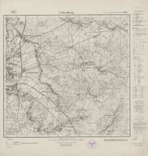 4856 (alte Nr.: 2816) Lichtenberg, Meßtischblatt (4cm - Karte)