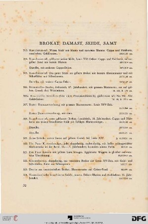 Brokat, Damast, Seide, Samt (Nr. 313-362)