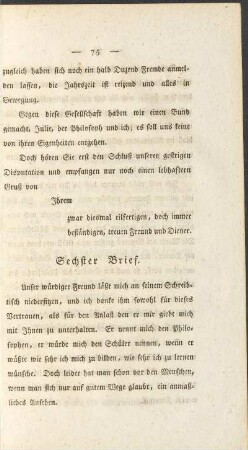 Sechster Brief.