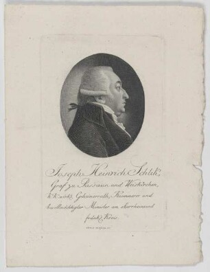 Bildnis des Joseph Heinrich Schlik