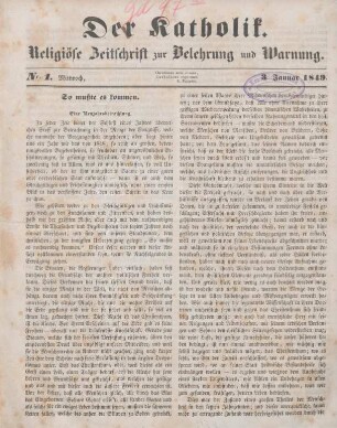 1-3 So mußte es kommen : eine Neujahrsbetrachtung