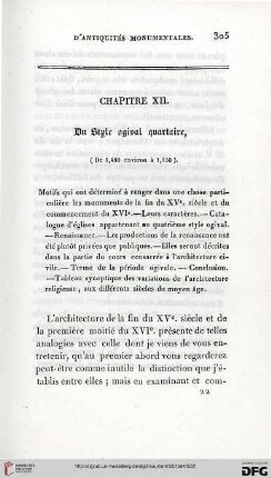 Chapitre XII: Du style ogival quartaire