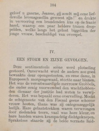 IV. Een strom en zijne gevolgen
