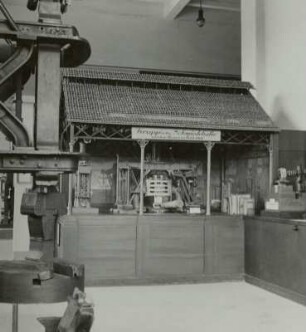 Kruppsche Schmiedehalle mit Dampfhammer "Fritz", Modell im Deutschen Museum in München